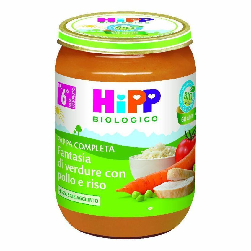 Hipp Bio Fantasia di Verdure con Pollo e Riso 190g