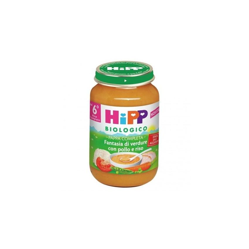 Hipp Bio Fantasia di Verdure con Pollo e Riso 190g