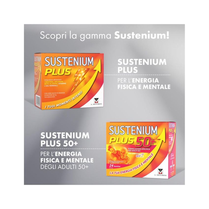 Sustenium Immuno Energy - Bustine per il Rafforzamento dell'Immunità, Confezione da 14