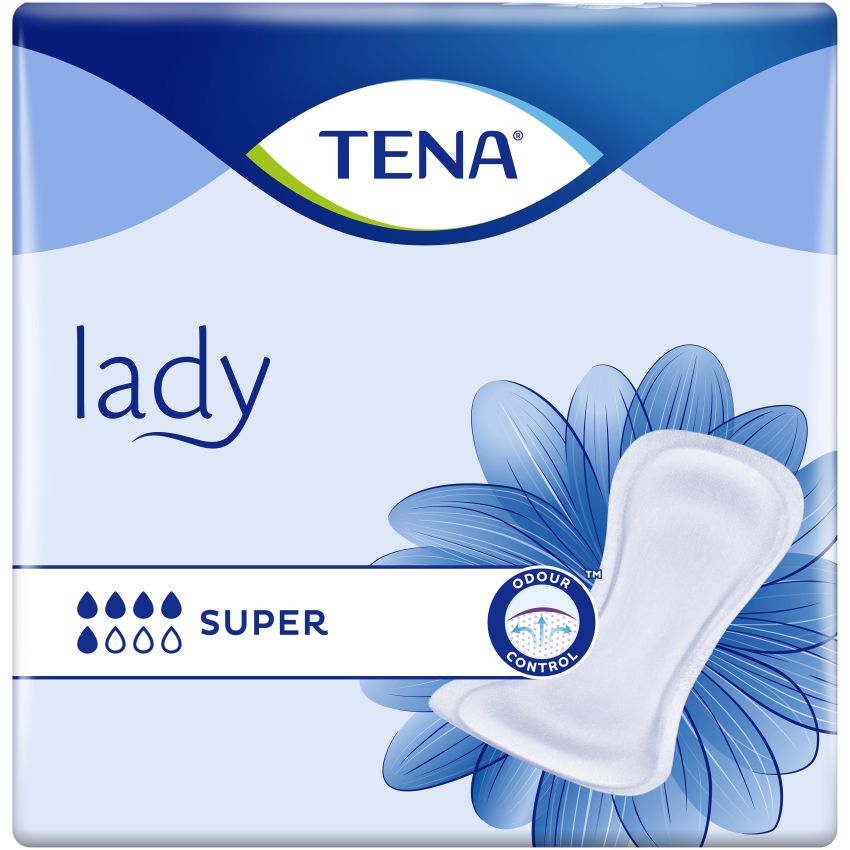 Tena Lady Super - Pacchetto da 15 Assorbenti per Incontinenza Femminile