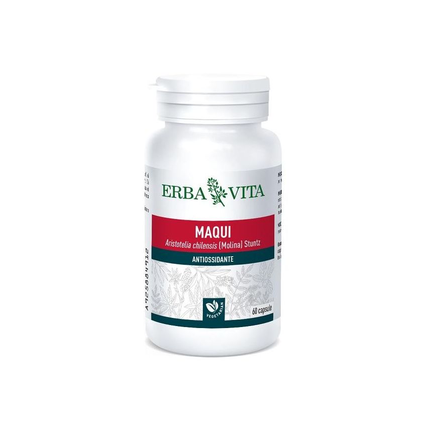 Erba Vita Maqui - Integratore Alimentare in Capsule - 60 Pezzi