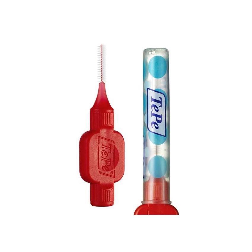 TePe ISO 2 Scovolini Dentali, Colore Rosso, Pacco da 6 Pezzi