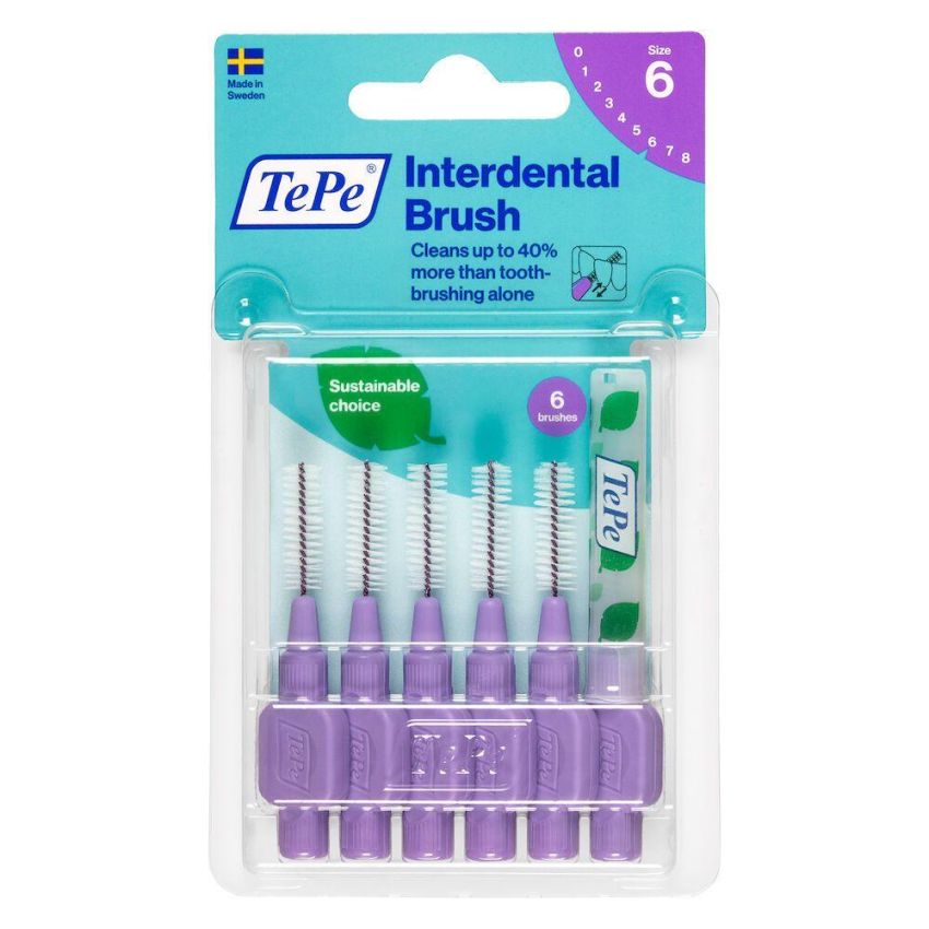 TePe Scovolino Viola ISO 6 - Pacco da 6 Pezzi
