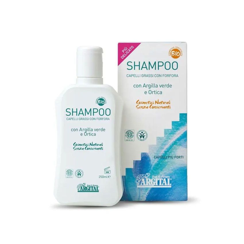 Argital Shampoo per Capelli Grassi e Forfora, 500ml
