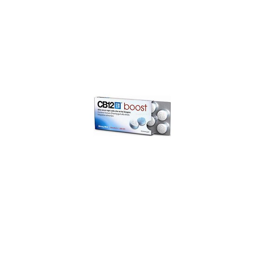 CB12 Boost - Pacco da 10 Pezzi di Chewing-Gum Rinfrescanti