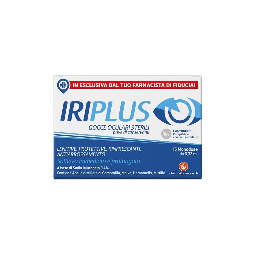 Iriplus Easydrop 0.4%, Collirio Monodose 15 Flaconcini da 0.33ml