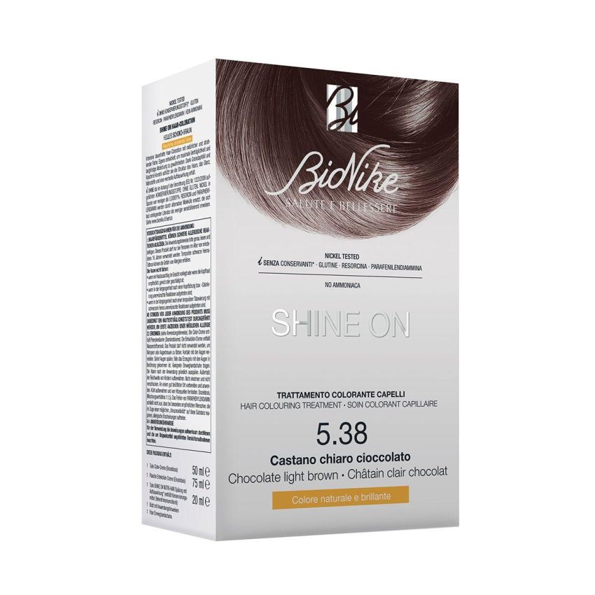Bionike Shine On - Tinta per Capelli Castano Chiaro 5.38