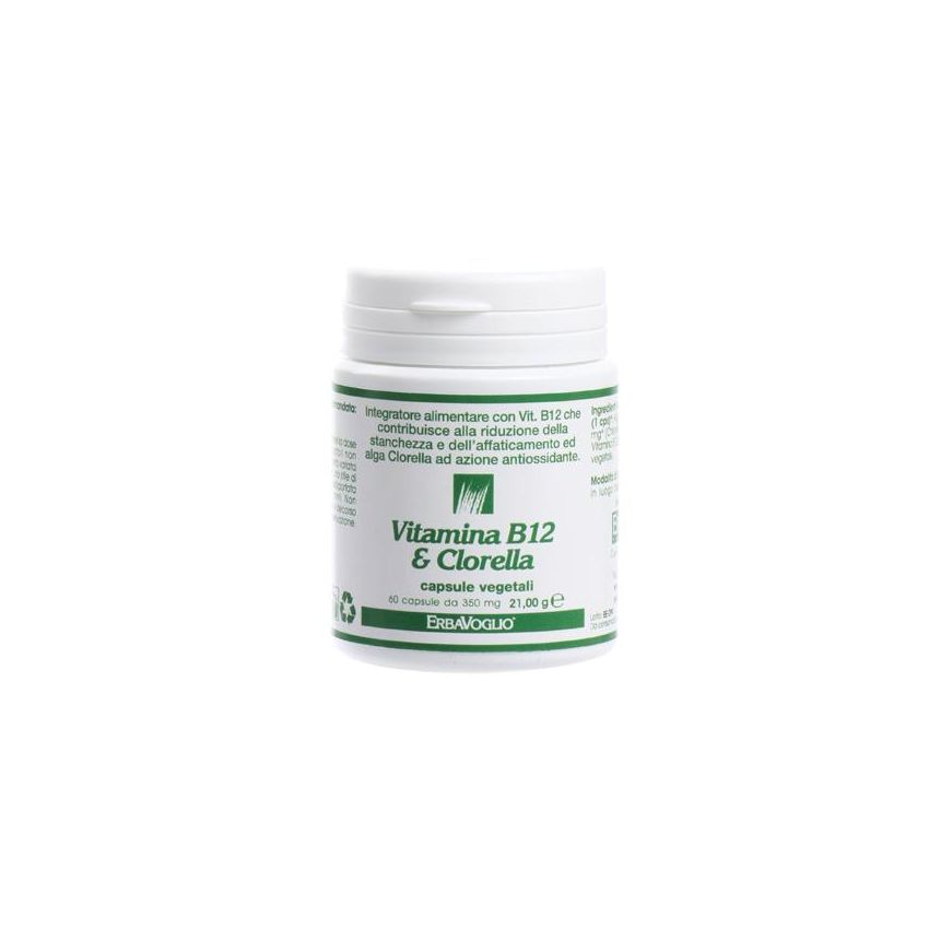 Vitamina B12 con Clorella - 60 Capsule
