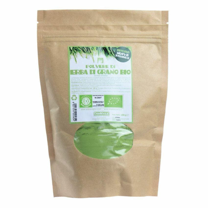 Erbavoglio Polvere di Grano Biologico da Nuova Zelanda, 200g