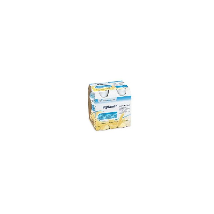 Peptamen Vaniglia Nutrizionale, Confezione da 4 Bottiglie da 200 ml