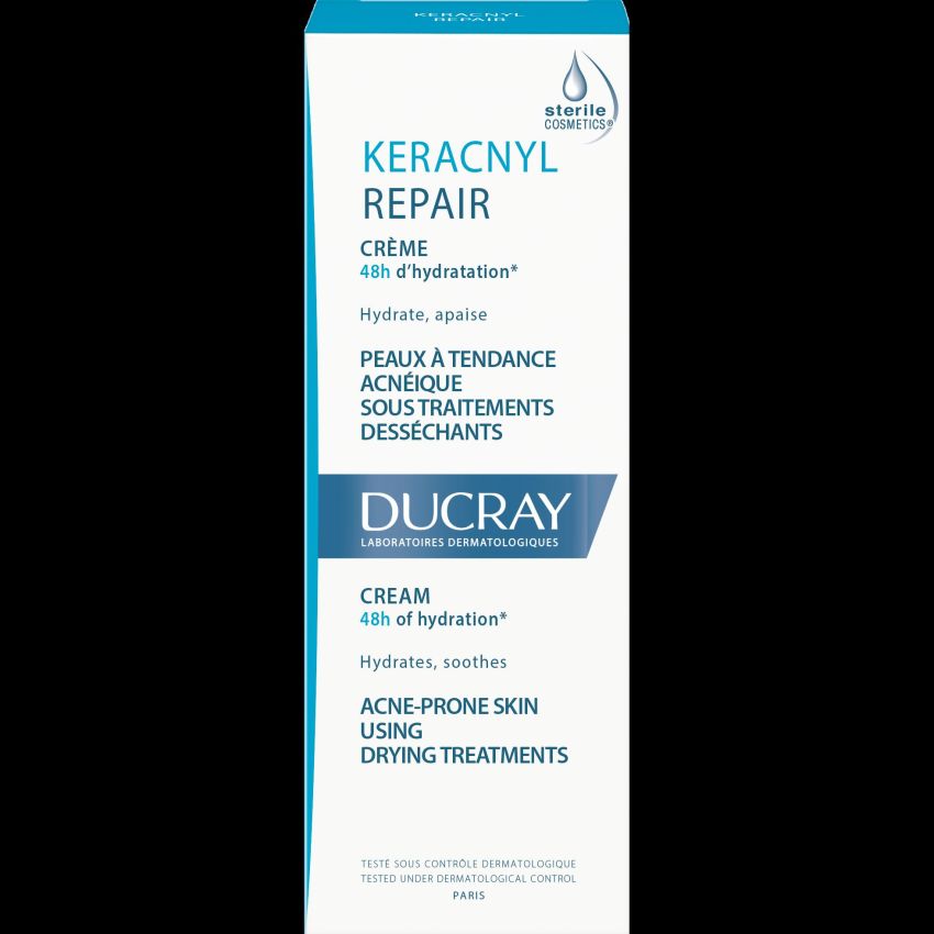 Ducray Keracnyl Repair Crema 50ml per Pelle Grassa o con Tendenza Acneica