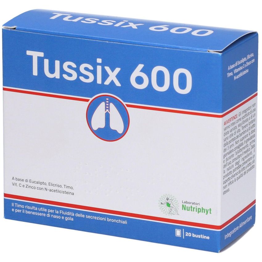 Tussix 600 - Paccetto da 20 Bustine per il Trattamento della Tosse