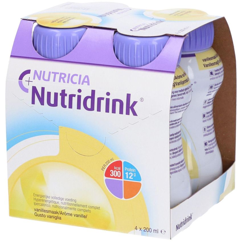 Nutridrink in Vaniglia - Pacco da 4 Bottiglie da 200ml