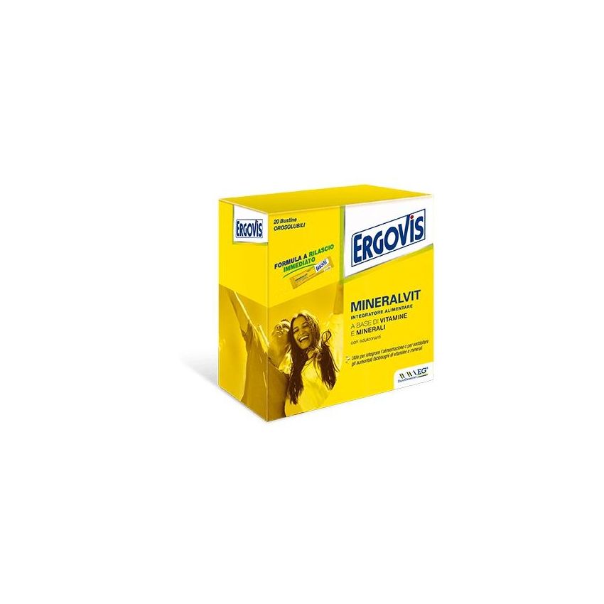 Ergovis Mineralvit - Integratore Multivitaminico in Bustine da 20 Pezzi