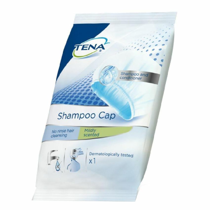 Tena Cuffia Pre-Umidificata con Shampoo - 1 Pezzo
