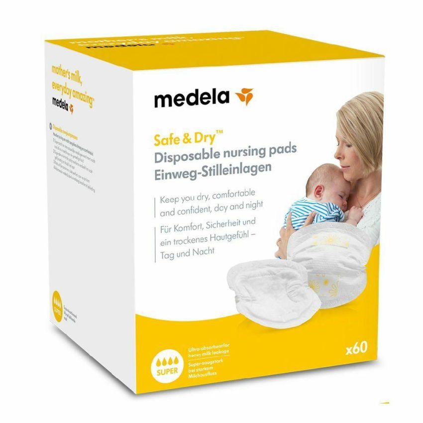 Medela Coppette Assorbilatte Usa e Getta - Confezione da 60 Pezzi