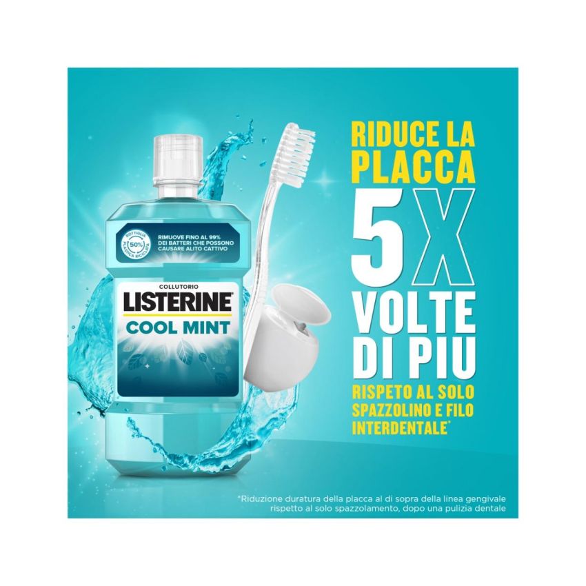 Listerine Cool Mint Collutorio 500ml - Freschezza Mentolata