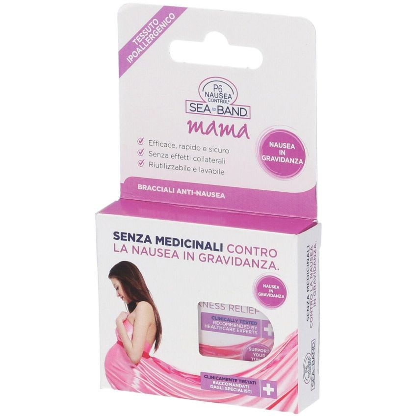 Seaband Mama P6 - Controllo Nausea con 2 Braccialetti
