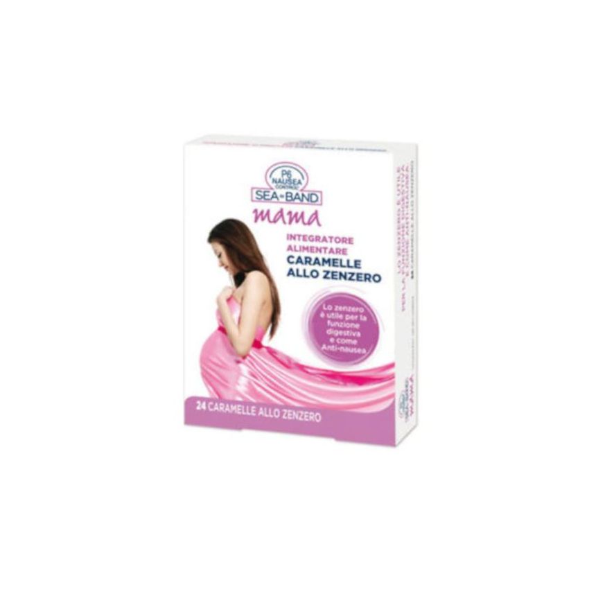 P6 Sea Band Mama - Caramelle per il Controllo della Nausea, 24 pezzi