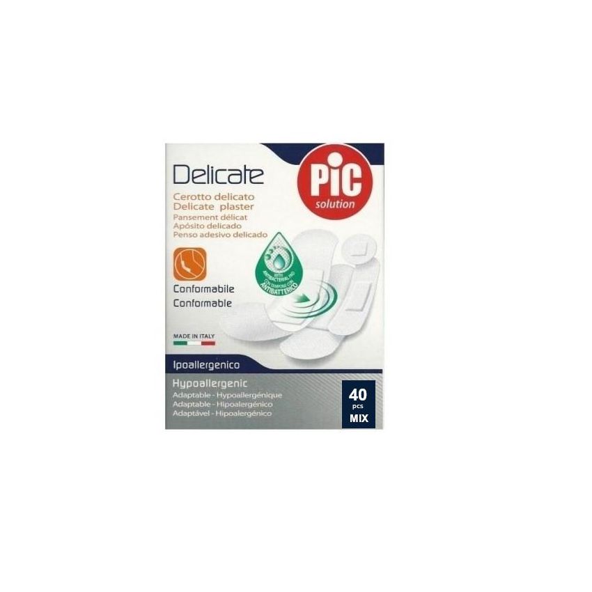 Pic Delicate Mix Cerotti con Antibatterico - Pacco da 40