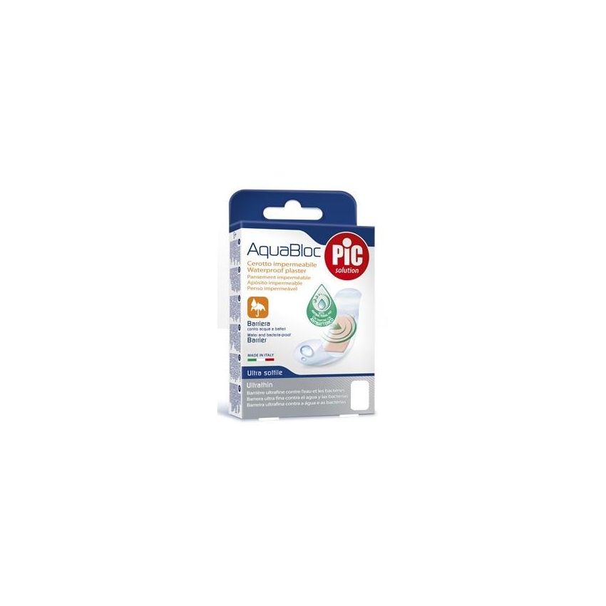 Cerotto Sterile Antibatterico Pic Aquabloc 10x12cm - Confezione da 5 Pezzi