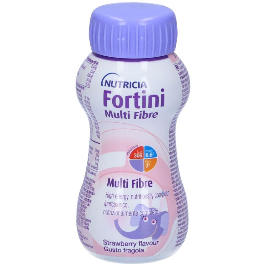 Fortini Multi Fibre Fragola 200ml - Bevanda Nutrizionale