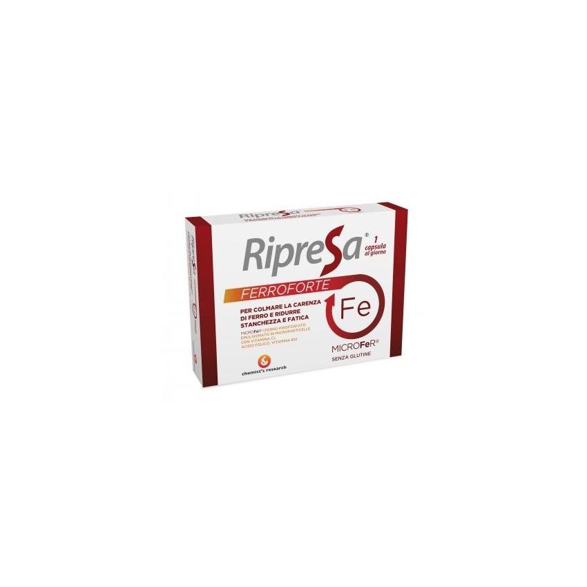 Ferroforte Ripresa - Capsule Rigeneranti di Ferro, Confezione da 20