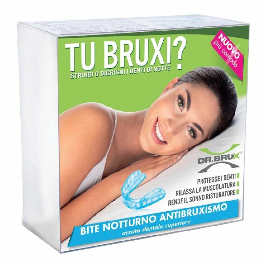 Dr Brux Bite Notturno Superiore in Azzurro - Protezione Dentale