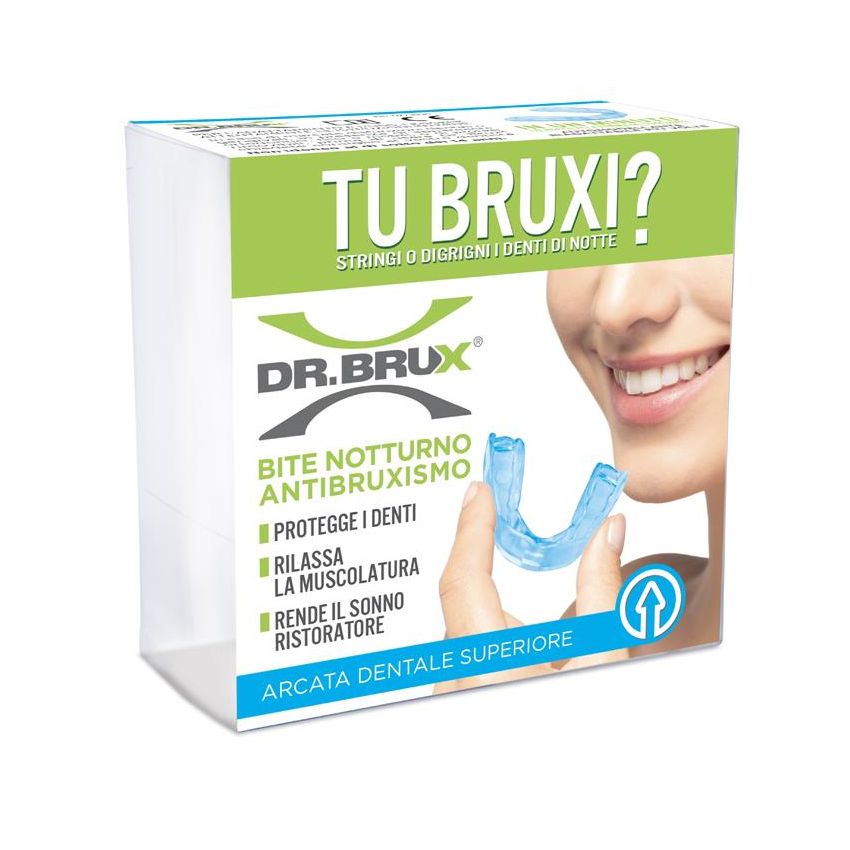 Dr Brux Bite Notturno Superiore in Azzurro - Protezione Dentale