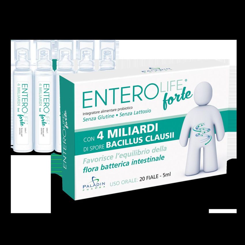 Enterolife Integratore Probiotico - 4 Miliardi, 20 Flaconi
