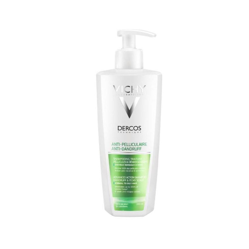 Vichy Dercos Antiforfora Shampoo per Capelli Grassi, 390 ml