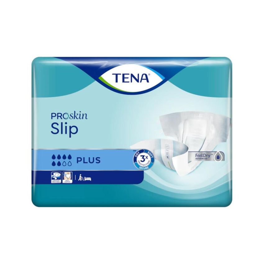 Tena Slip Plus Large - Mutandine per Incontinenza, Pacco da 30 Pezzi