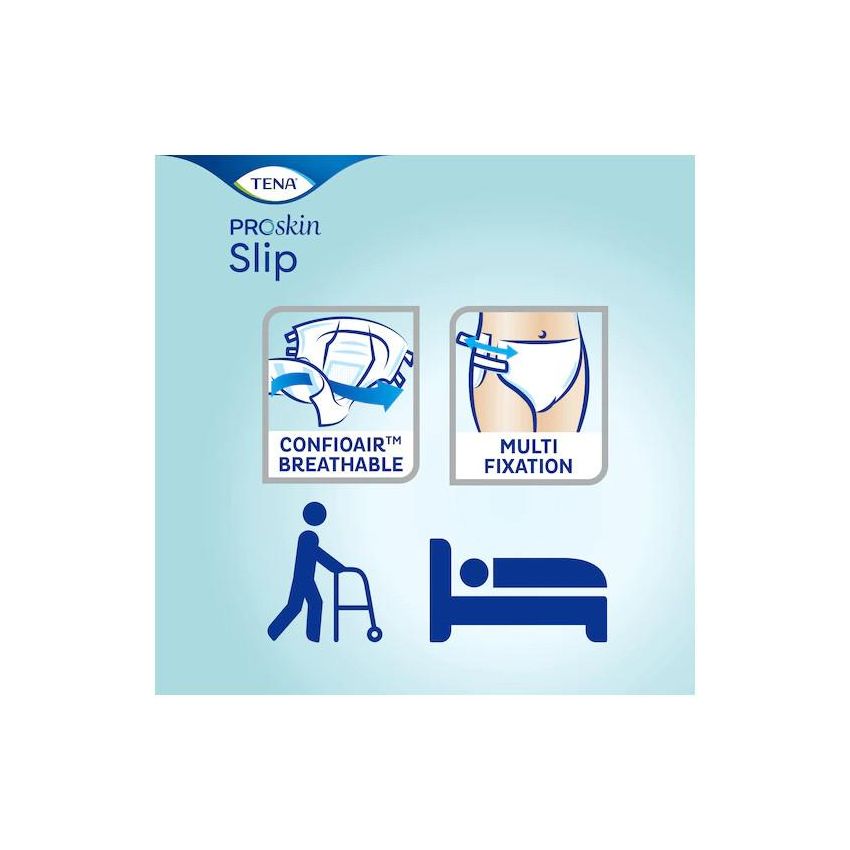 Tena Slip Plus Large - Mutandine per Incontinenza, Pacco da 30 Pezzi