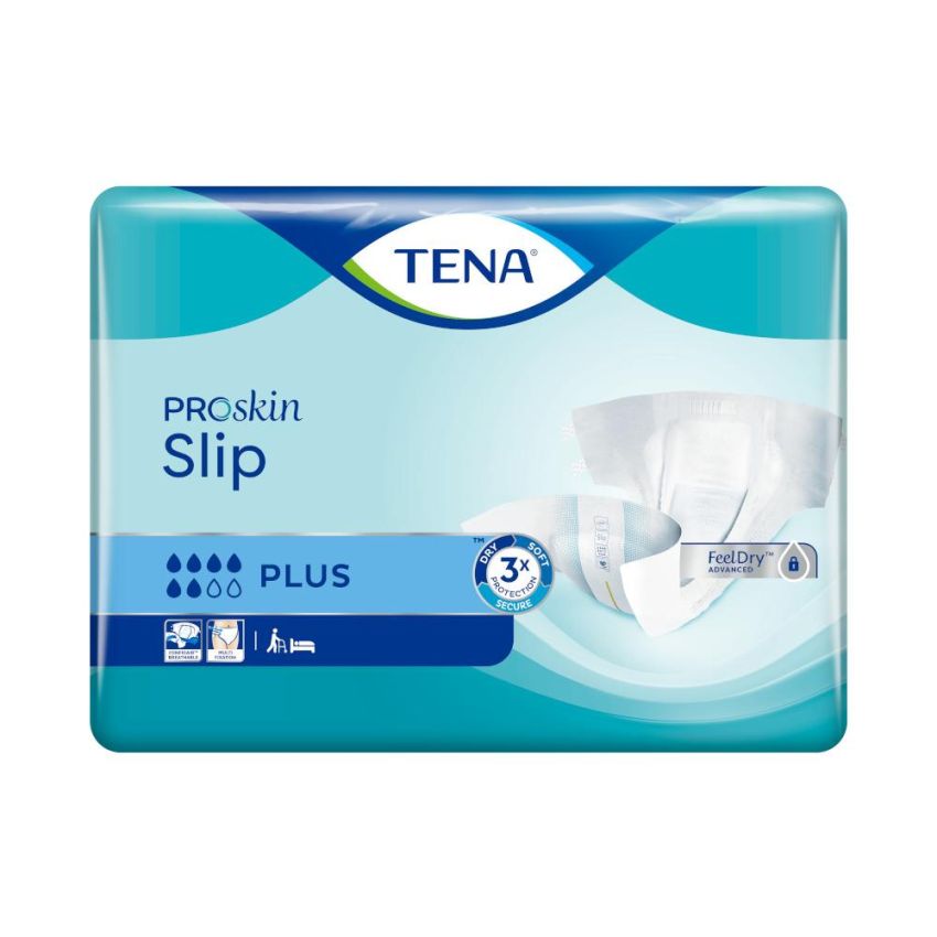 Tena Slip Plus Pannolini Mutandina, Taglia L, Pacco da 10 Pezzi