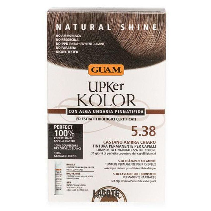 Guam Upker Kolor Tinta Capelli Castano Ambra Chiaro 5.38