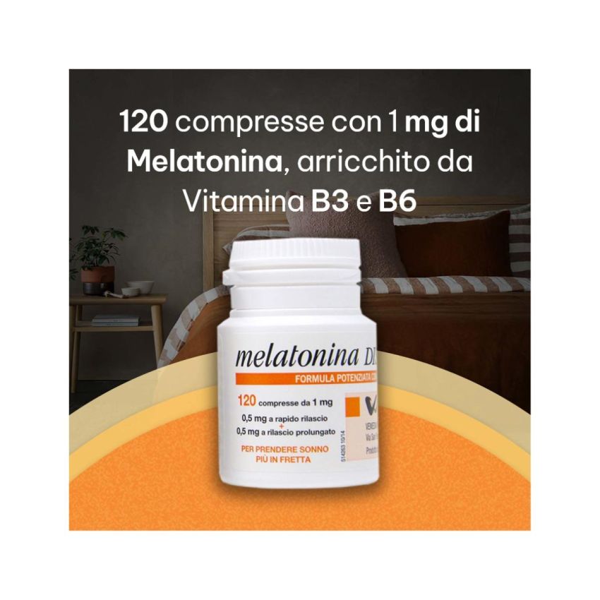 Melatonina Dispert 1mg - Pacchetto da 120 Compresse