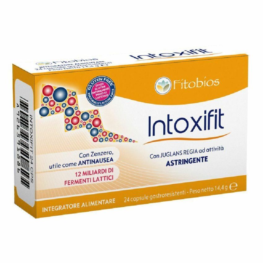 Fitobios Intoxifit 600mg: 24 Capsule per la Salute Gastrointestinale
