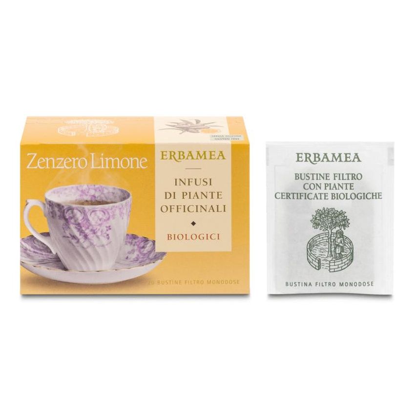 Erbamea Infuso di Zenzero e Limone - Pacco di 20 Bustine