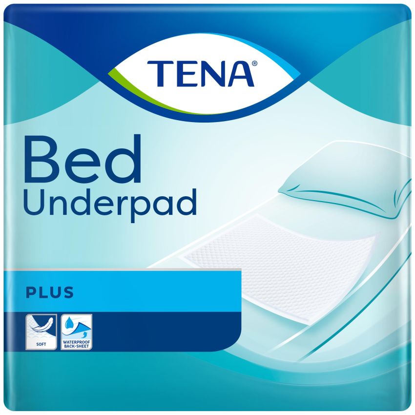 Tena Bed Plus Traversine Protettive 60x60 cm, Confezione da 40 Pezzi