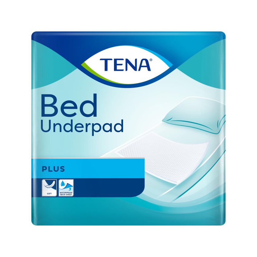 Tena Bed Plus Traversine Protettive 60x60 cm, Confezione da 40 Pezzi