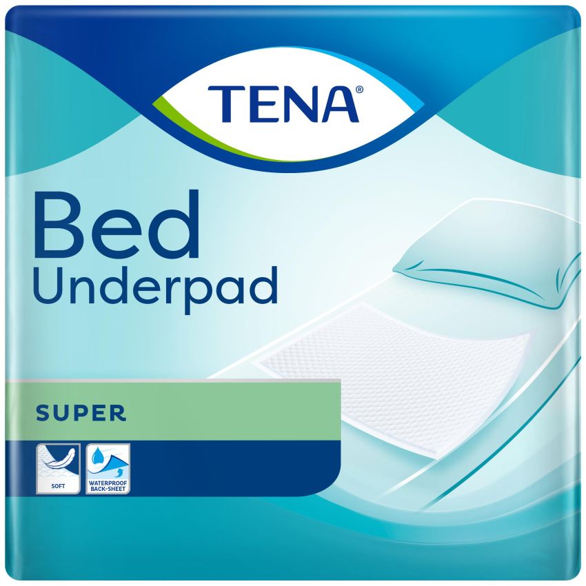 Tena Bed Super, Traversa Non Rimboccabile per Incontinenza, 60x90cm