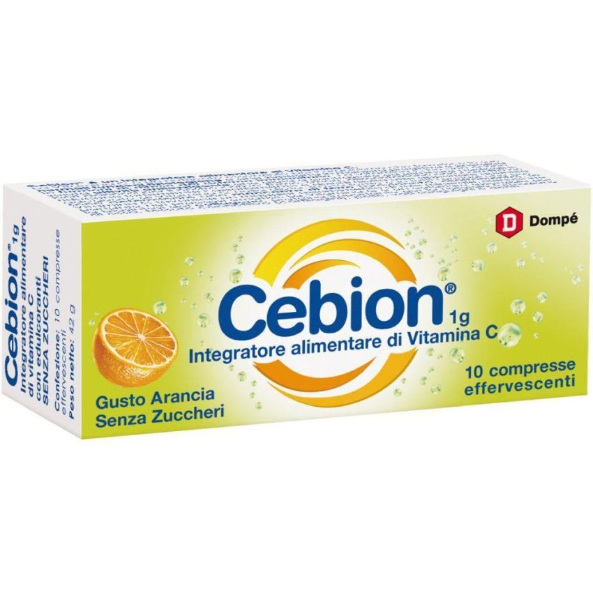 Cebion Effervescenti senza Zucchero con Vitamina C - 10 Compresse