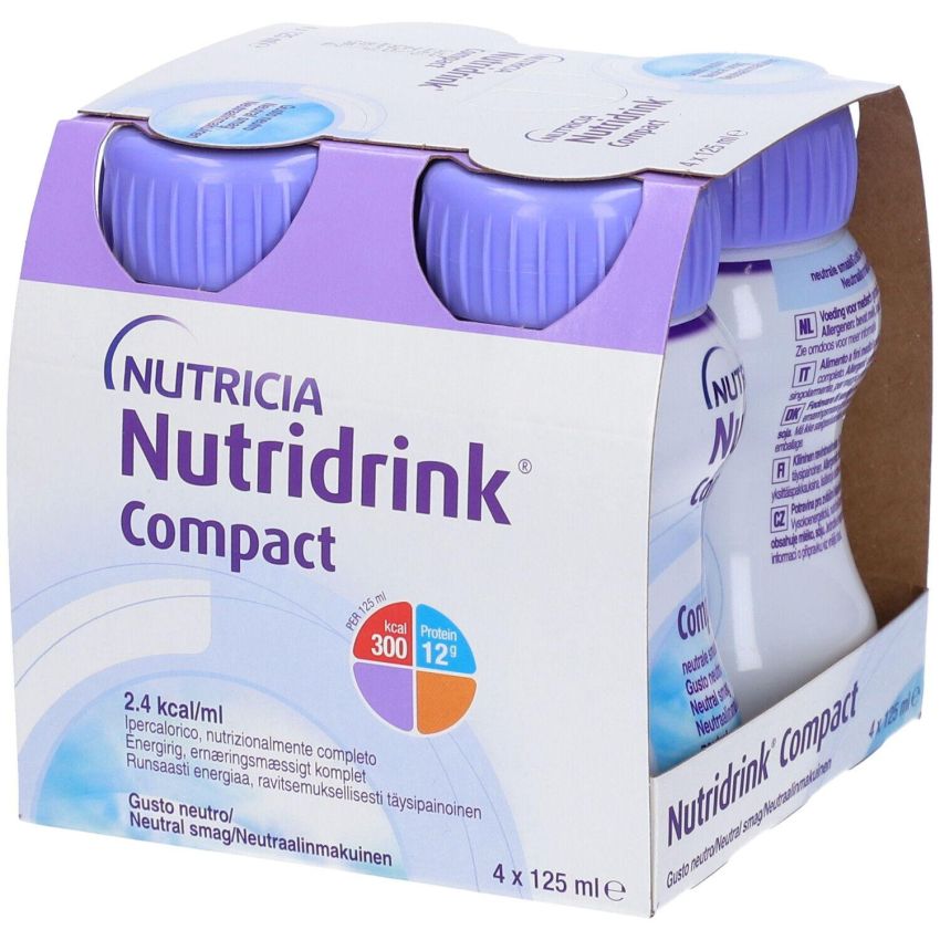Nutridrink Compact Neutrale Nutrizione Bevanda - Confezione da 4x125ml