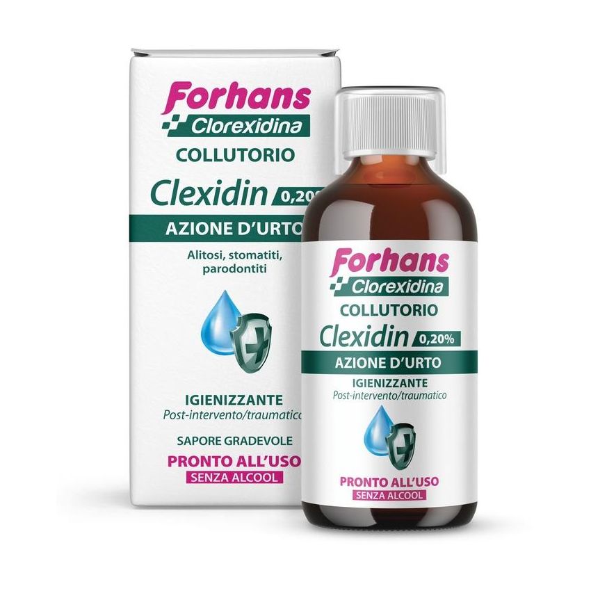Forhans Clexidin 0,20 Collutorio Senza Alcool - 200ml
