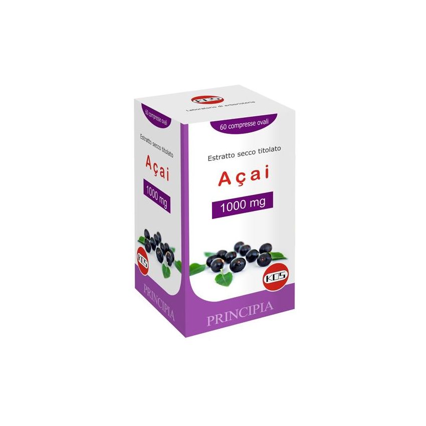 Estratto Secco di Acai 1000mg - Flacone da 60 Compresse