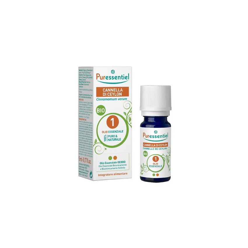 Olio Essenziale Biologico di Cannella Ceylon 5ml
