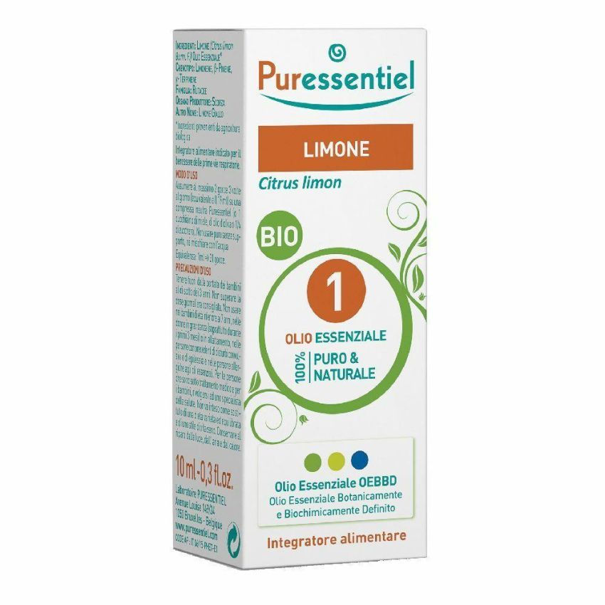 Olio Essenziale di Limone Biologico Puressentiel - 10ml