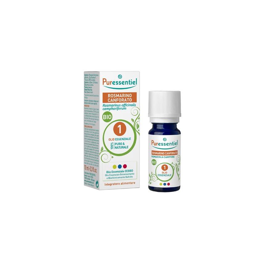 Olio Essenziale Biologico di Rosmarino e Canfora 10ml