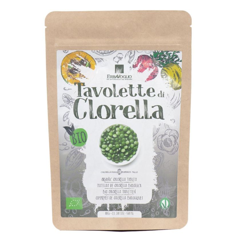 Tavolette di Clorella Biologica Erbavoglio 100g