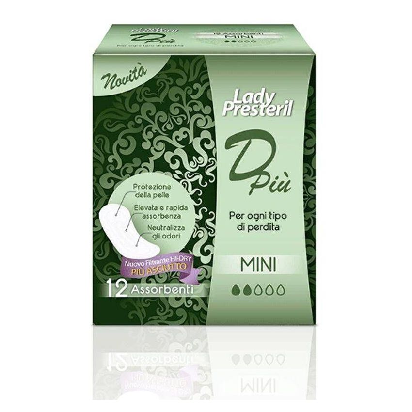 Presteril Dpi Mini Assorbenti per Donna - Confezione da 12 Pezzi